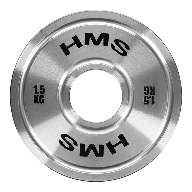 Disque olympique en acier calibré de 1,5 kg