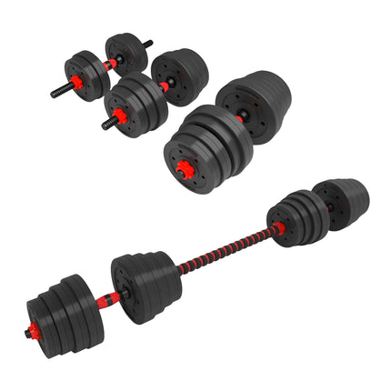 Ensemble d'haltères et de barres composites de 15 kg