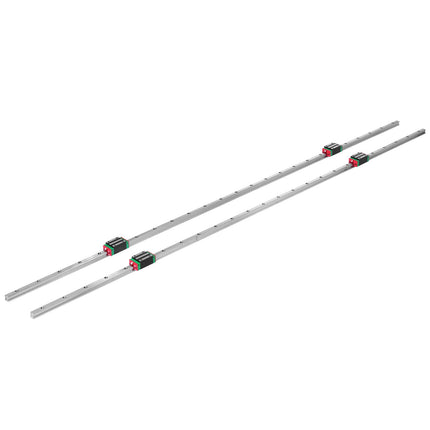 15mm Linear Guide Rail Set, 1500mm with 4 Bearing Blocks