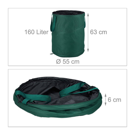 Sacs à feuilles pop-up de 160 l par lot de 3