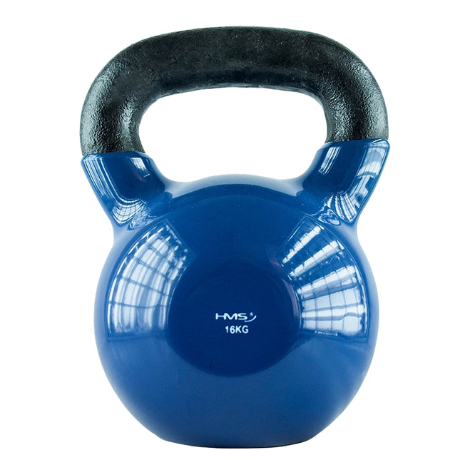 16 kg Kettlebell aus Gusseisen – Blau