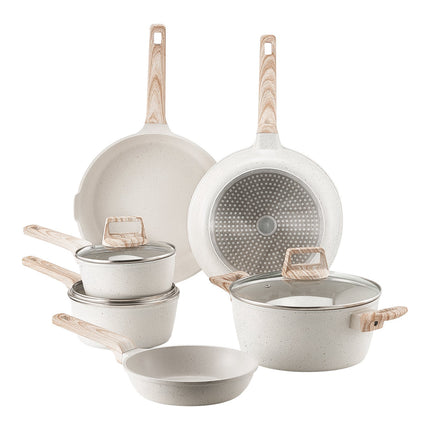 17-Piece Pots and Pans Set, Granite Nonstick, Induction