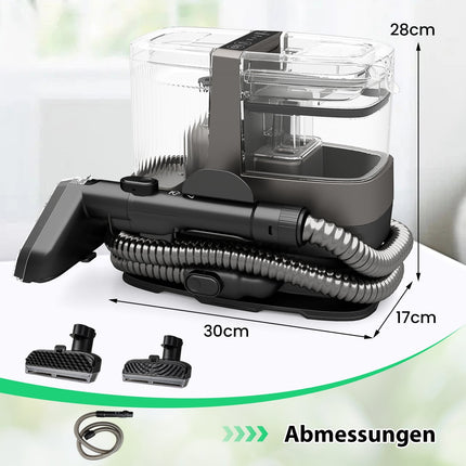 Nettoyeur de tissus d'ameublement 1800 W avec vapeur et 4 modes de nettoyage