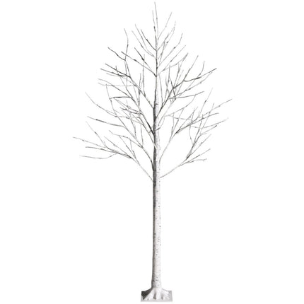 Sapin de bouleau artificiel de 180 cm avec 96 lumières LED