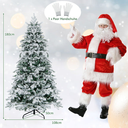 180 cm künstlicher Weihnachtsbaum mit 260 warmweißen LEDs