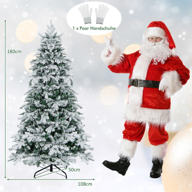 Sapin de Noël artificiel de 180 cm avec 260 LED blanc chaud