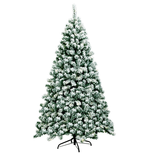Sapin de Noël artificiel de 180 cm avec guirlandes lumineuses LED