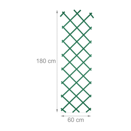 180 cm ausziehbares Rankgitter 3er-Set