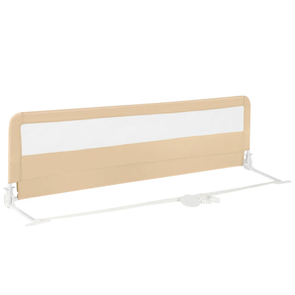Barrière de lit pliante de 180 cm avec sangles de sécurité, beige