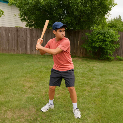 Batte de baseball en bois de 18 pouces avec sac en jute