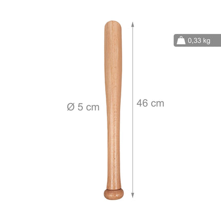 Batte de baseball en bois de 18 pouces avec sac en jute