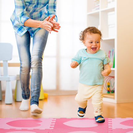 Tapis puzzle 18 pièces en forme de cœur