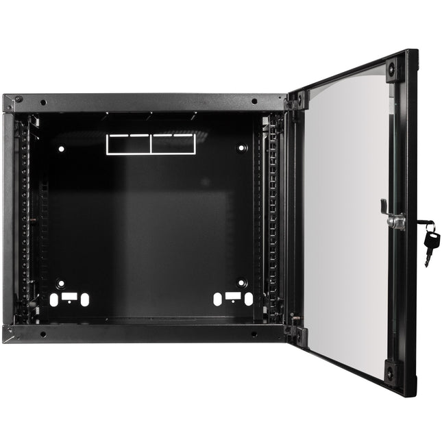 19" Wall cabinet/server cabinet U9 540 x 450 x 460 mm Unassembled Black