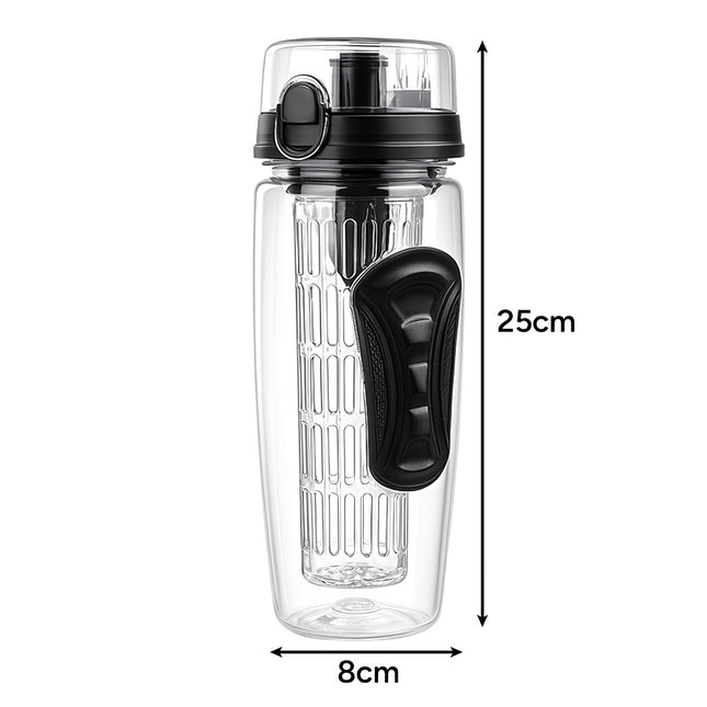 Bouteille d'eau de 1 L avec récipient