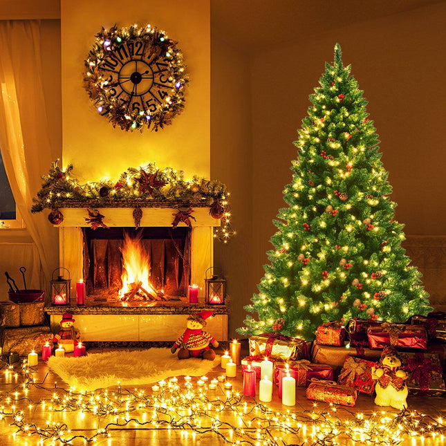 Sapin de Noël artificiel de 200 cm Sapin de Noël avec 1100 branches et sapin artificiel vert de qualité supérieure