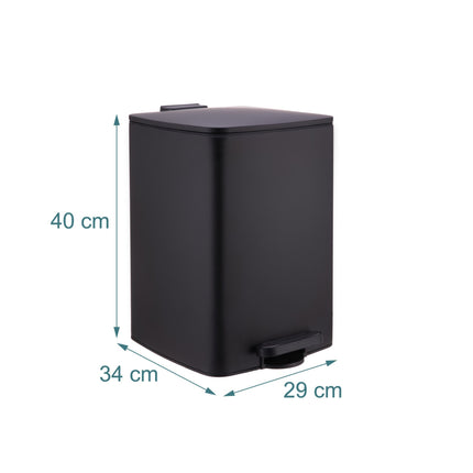 Poubelle de cuisine à pédale de 20 L avec couvercle à fermeture douce