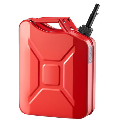 20L Metal Fuel Jerry Can With Spout, Leakproof Comfort Handle