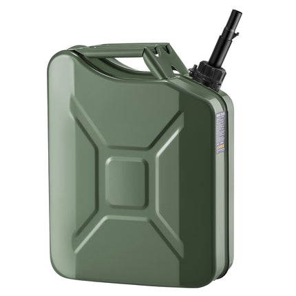20L Metal Gas Can with Spout, Leakproof Comfort Handle