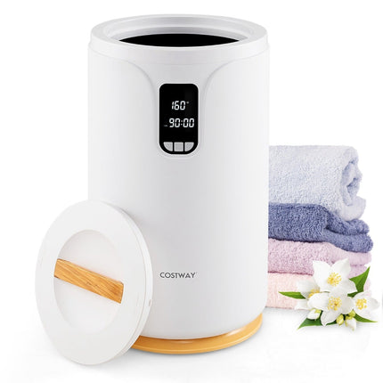 Seau chauffe-serviettes de 20 L avec lumière LED et chauffage rapide
