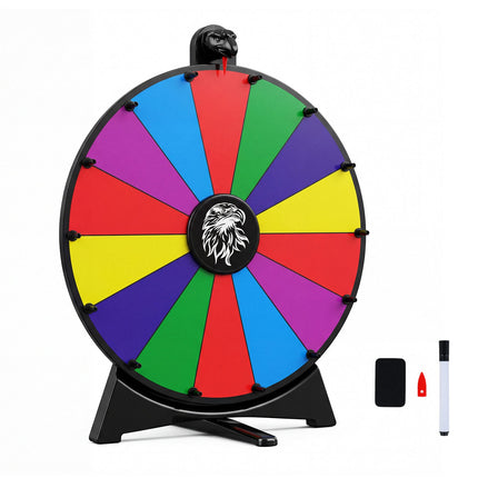 Roue tournante de 50 cm avec marqueur tableau noir, multicolore