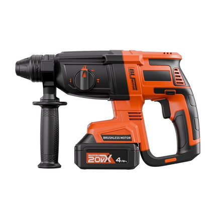 20V Cordless SDS-Plus Rotary Hammer Drill Kit, 4.0Ah