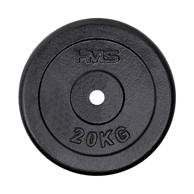 20 kg schwarze Hantelscheibe für Krafttraining