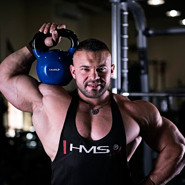 20 kg Kettlebell aus Gusseisen – Blau