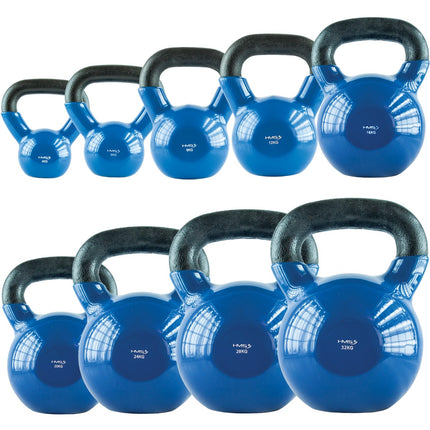 Kettlebell en fonte 20 kg - Bleu
