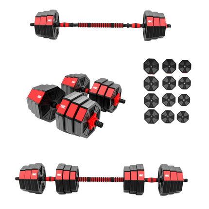 Ensemble d'haltères et de barres composites de 20 kg