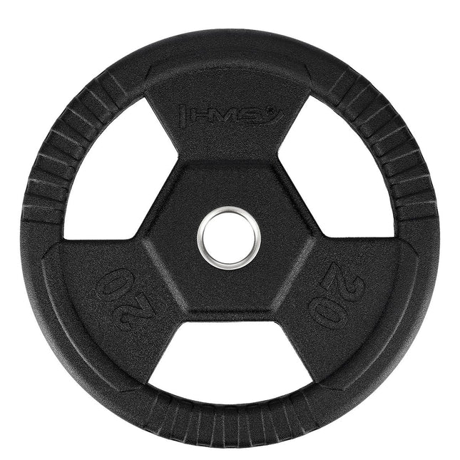 Disque de poids olympique de 20 kg - Noir