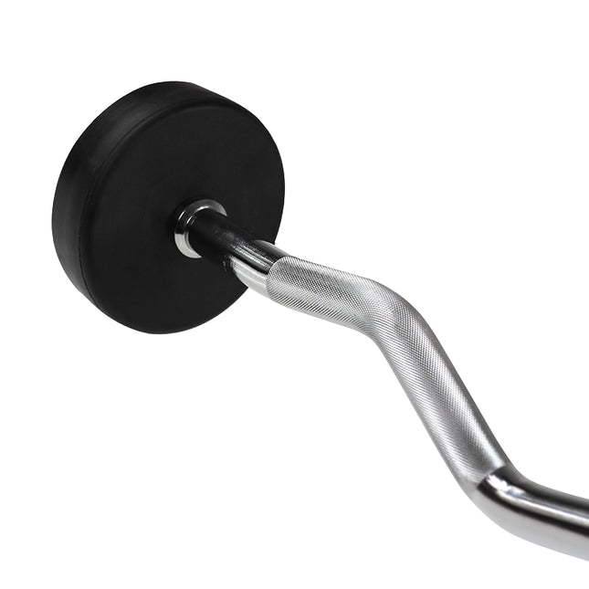 20 kg gummierte Curlstange – Fitnessgeräte