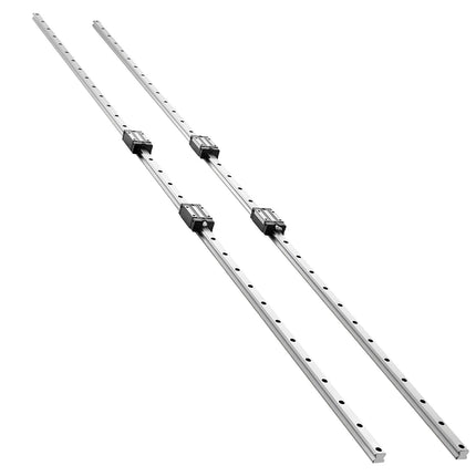 20mm Linear Rail Guide Kit, 2 x 2000mm Rails, 4 Blocks