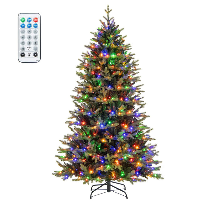 Sapin de Noël artificiel de 210 cm avec 470 LED, vert