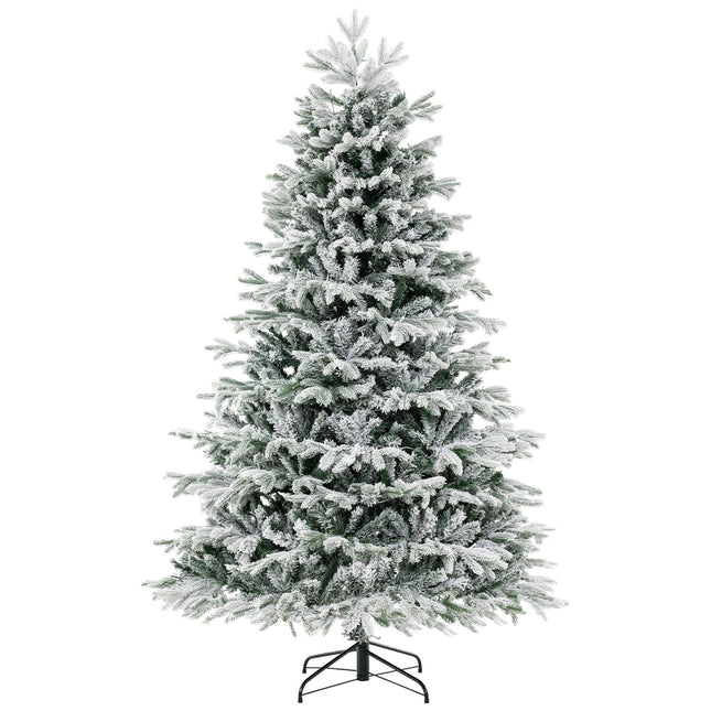 Sapin de Noël artificiel de 210 cm avec neige et 450 LED