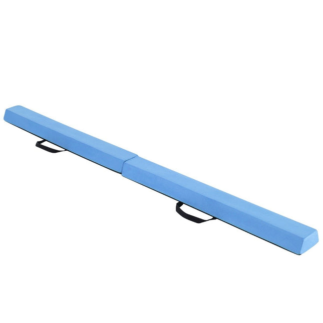 210 cm Schwebebalken Turnbalken klappbar Turnbalken rutschfest Schwebebalken bis 73 kg Blau