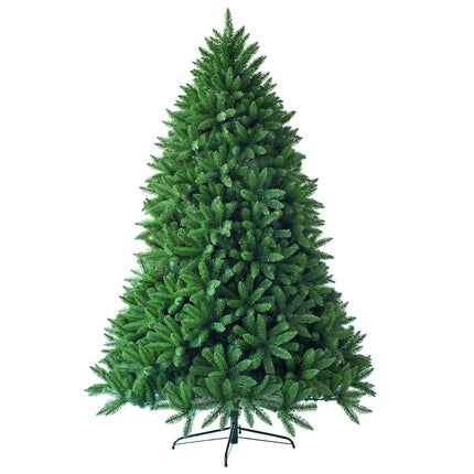 Sapin de Noël artificiel de 225 cm, aiguilles en PVC, vert