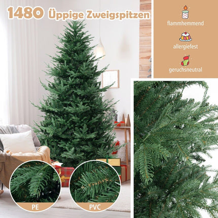 Sapin de Noël artificiel de 240 cm avec 450 lumières LED