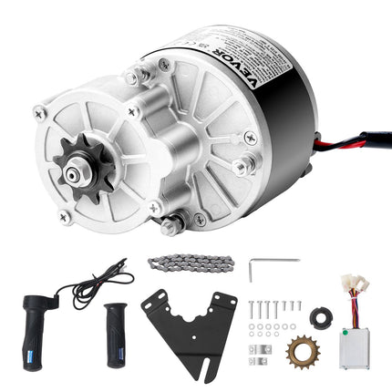 24V 250W Brushed DC Motor Kit – Controller, Throttle