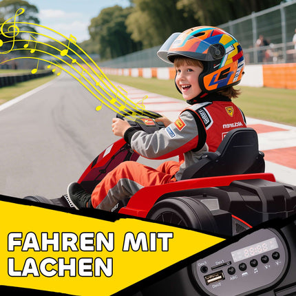 24V Elektro-Gokart, Drift-Modus, verstellbarer Sitz, 6–12 Jahre