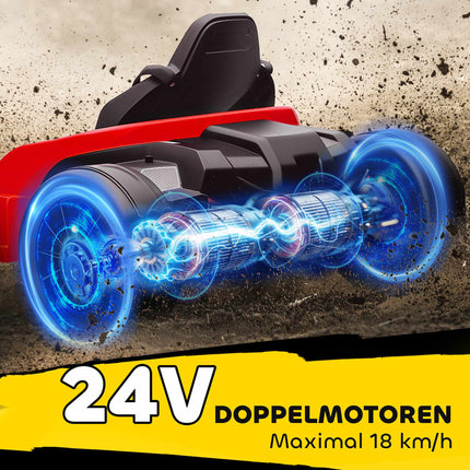 24V Elektro-Gokart, Drift-Modus, verstellbarer Sitz, 6–12 Jahre