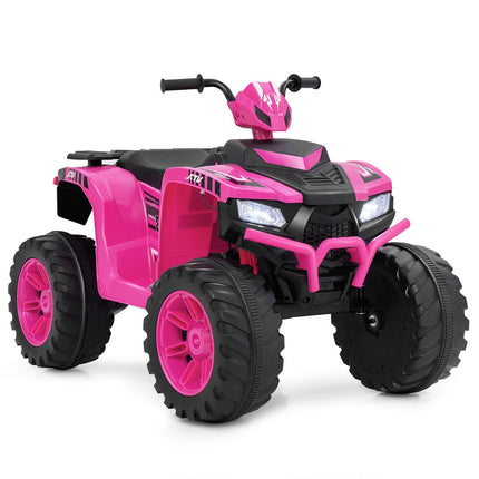Quad électrique enfant 24 V, 2 vitesses, musique sans fil, rose