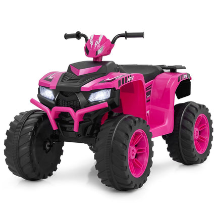 Quad électrique enfant 24 V, 2 vitesses, musique sans fil, rose