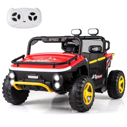 Camion électrique pour enfants 24 V, 2 places, télécommande, rouge