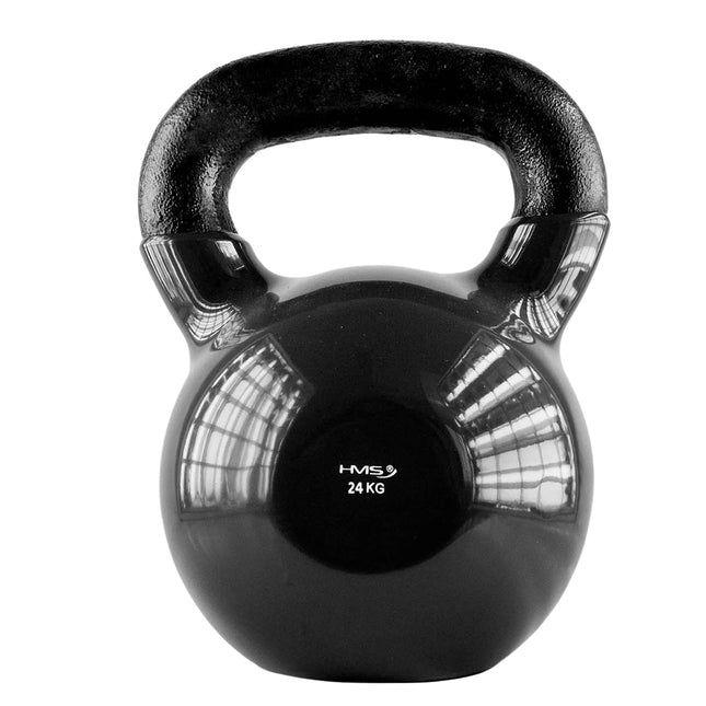 24 kg Kettlebell aus Gusseisen – Schwarz