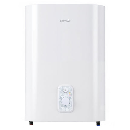 Elektrischer Doppeltank-Warmwasserbereiter, 25 Liter, 1300 W/2000 W, Weiß