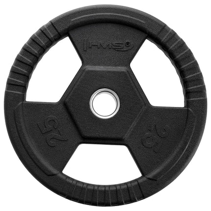 25 kg Olympia-Hantelscheibe, Schwarz