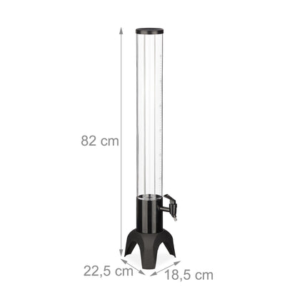 2,5 Liter Biersäule mit Zapfhahn
