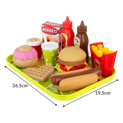 Ensemble de 26 jouets de restauration rapide pour un jeu créatif