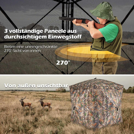 270 Tarnzelt, Pop-Up, Jagd, Oxford, 2-3 Personen