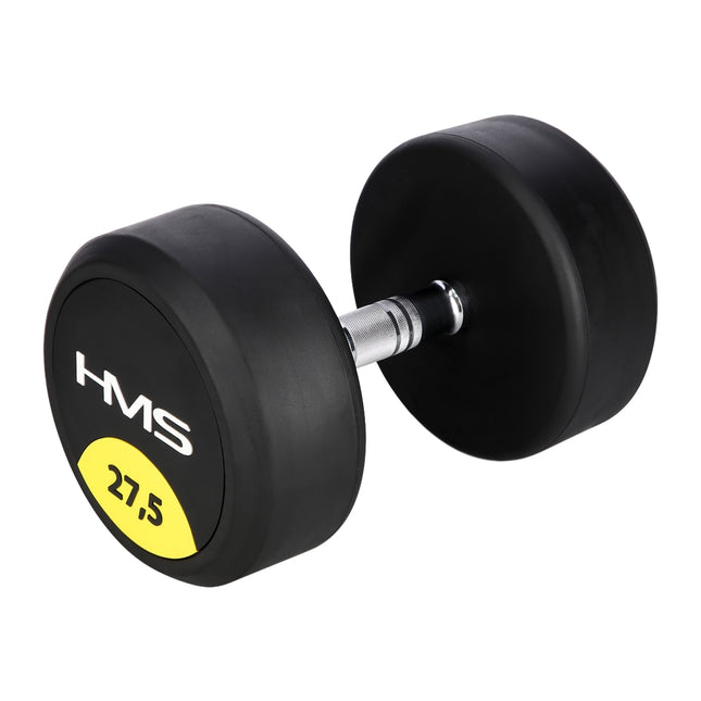 Haltère en caoutchouc de 27,5 kg - Équipement de gym à domicile
